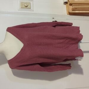 Trendy Threads mauve sweater